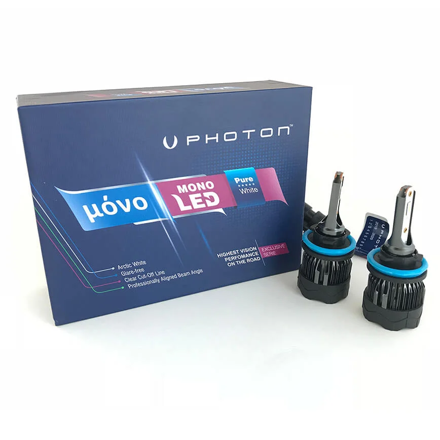 PHOTON MONO LED H8-H11-H16 12V HEADLIGHT SET