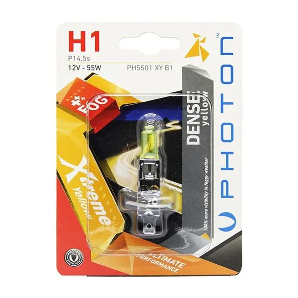 PHOTON H1 12V 55W XTREME YELLOW (TEKLİ BLISTER)