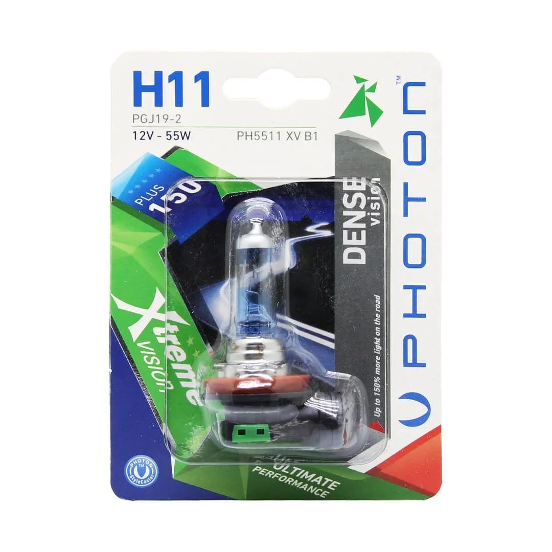 PHOTON H11 12V 55W XTREME VISION +%150 FAZLA IŞIK (TEKLİ BLISTER)