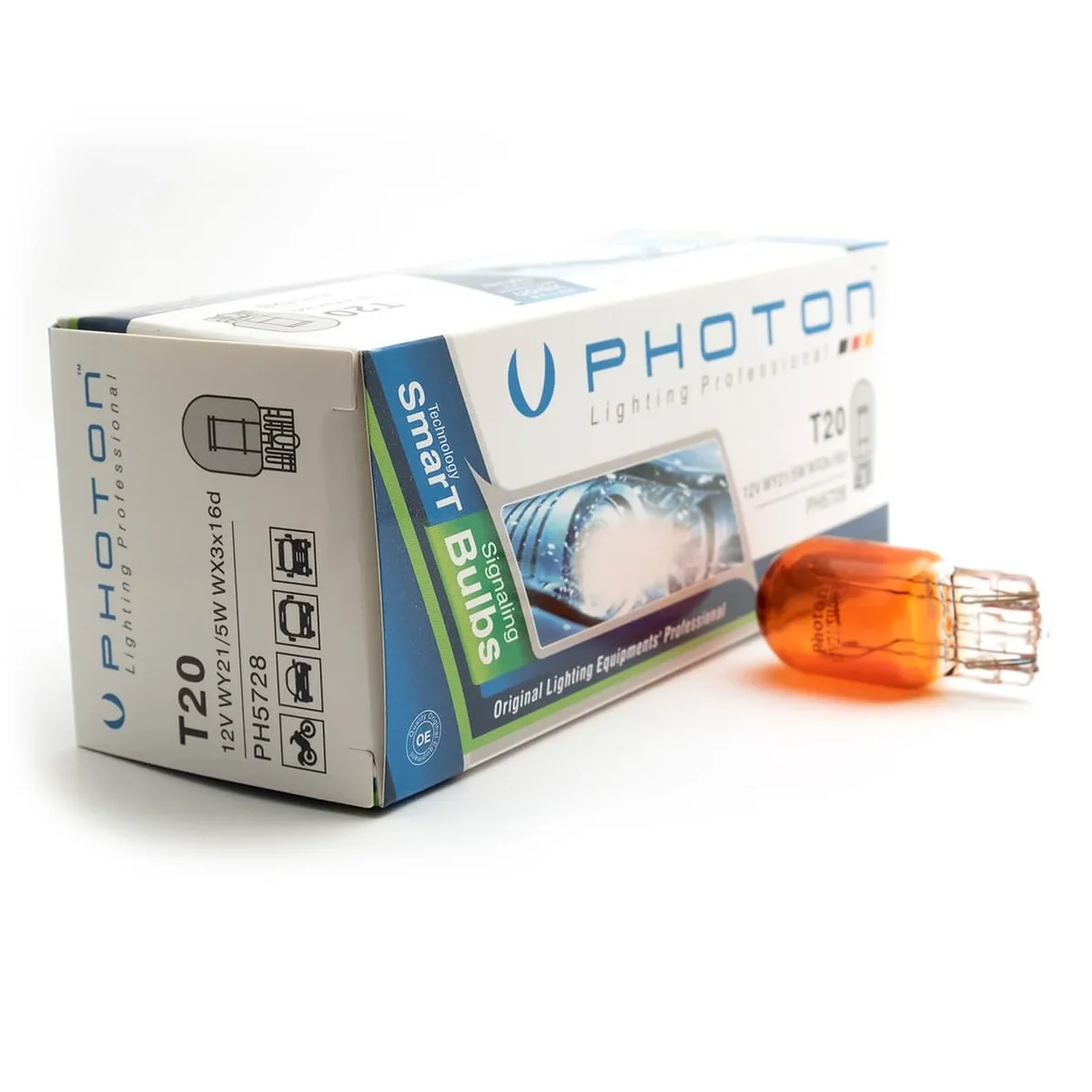 PHOTON T20 WY21/5W 12V ÇİFT DEVRE AMBER BÜYÜK DİPSİZ