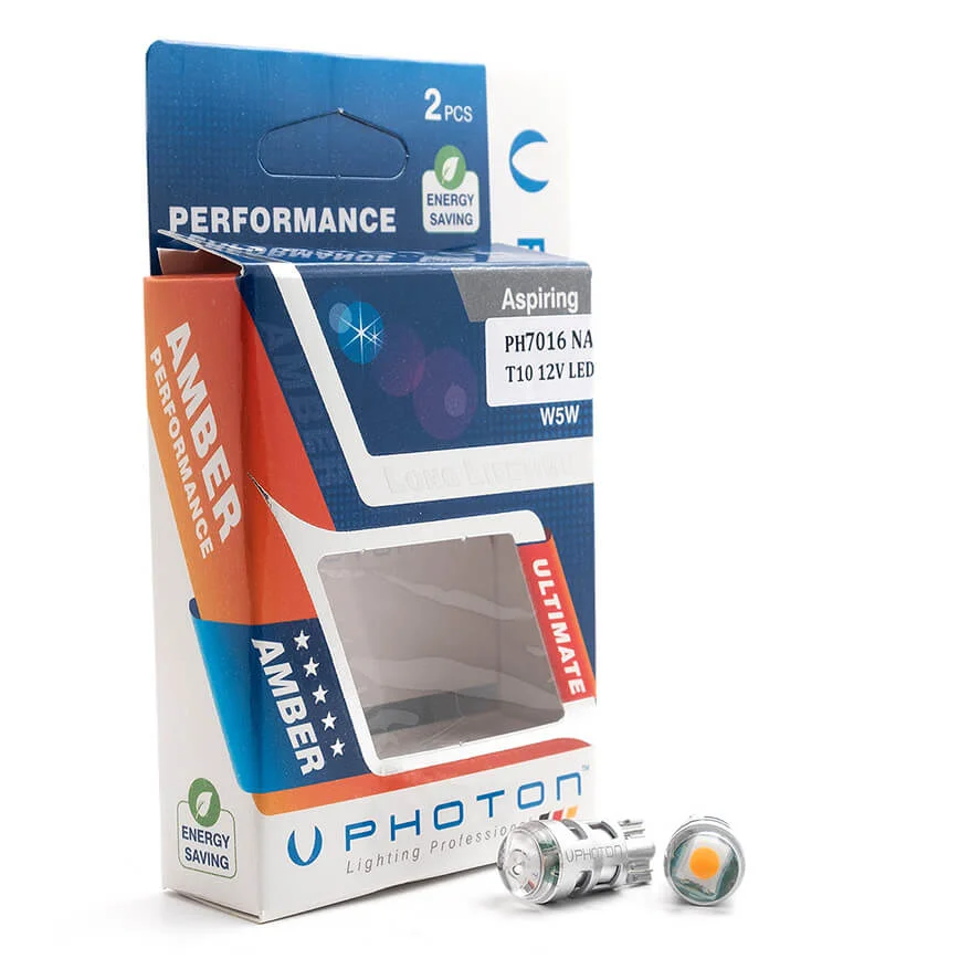 PHOTON W5W 12V NAUTRAL AMBER LED