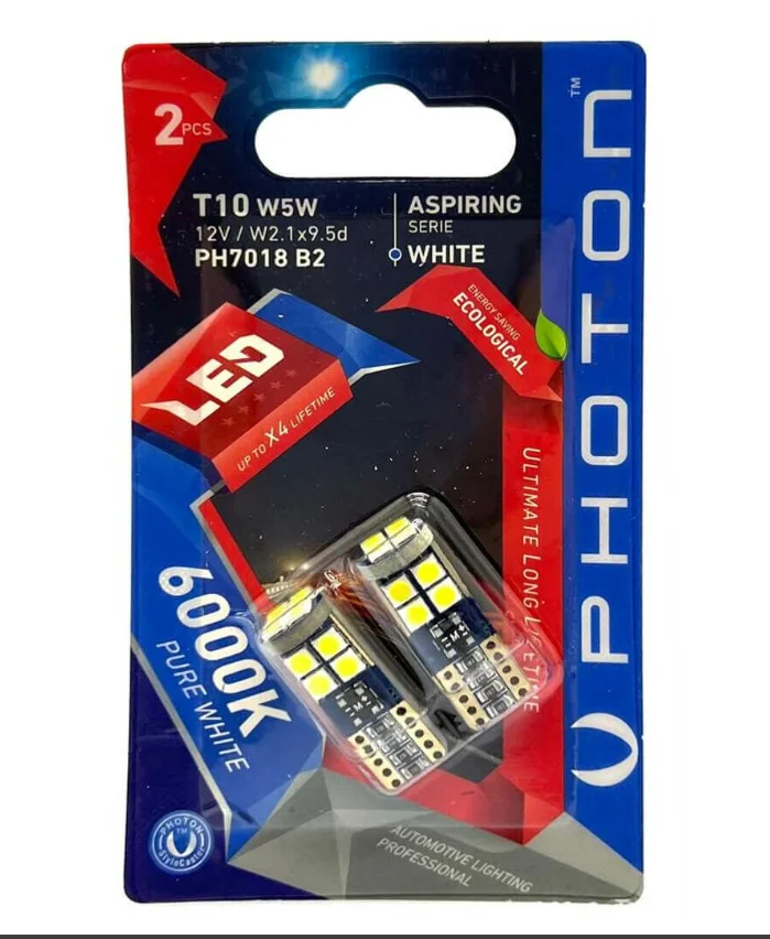 PHOTON T10 W5W 12V 12 LED ASPIRING SERIE (2Lİ BLISTER)