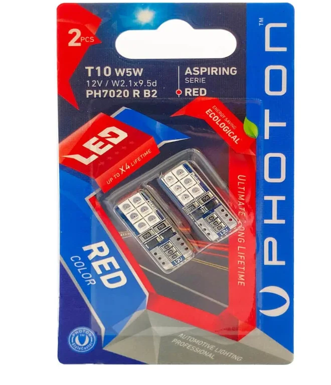 PHOTON T10 KIRMIZI BLİSTER PH7020 R B2 (2Lİ BLİSTER)