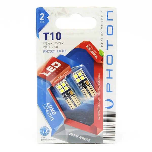PHOTON T10 W5W 12V EXCLUSIVE CANBUS LED (2Lİ BLİSTER)