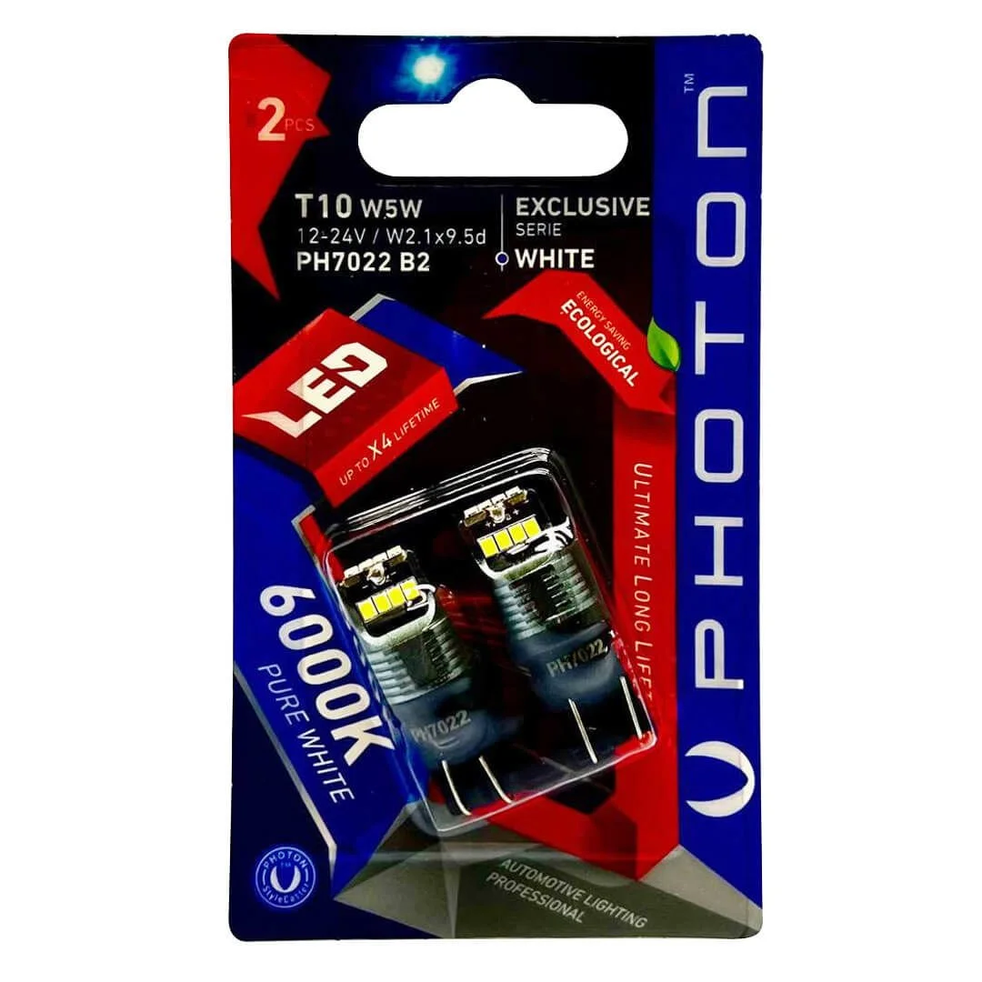 PHOTON T10 W5W 12-24V 4+4+4 LED EXLUSIVE (2Lİ BLISTER)