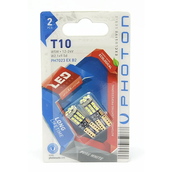 PHOTON T10 W5W 12-24V 27 LED EXLUSIVE (2Lİ BLISTER)