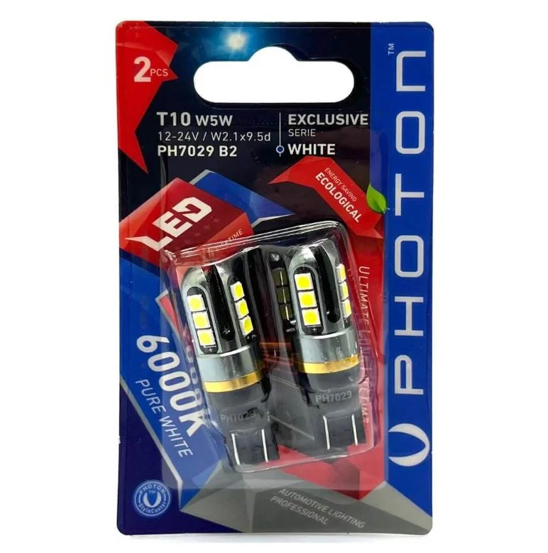 PHOTON T10 W5W 12-24V 12 LED EXLUSIVE (2Lİ BLISTER)