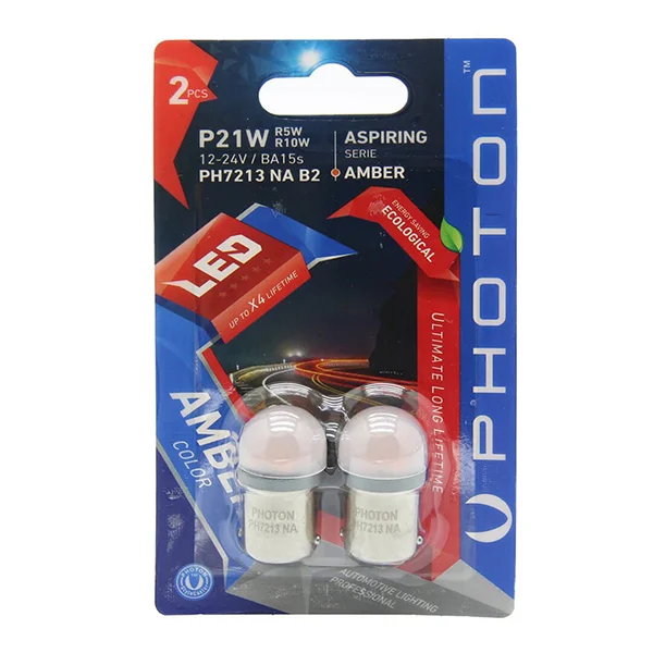 PHOTON P21W/R5W/R10W 12-24V LED (2Lİ BLISTER)