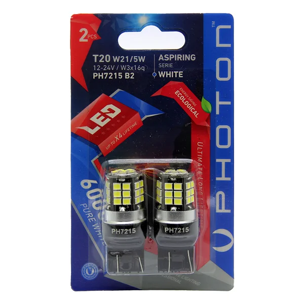PHOTON T20 W21/5W 12V-24V LED (2Lİ BLİSTER)