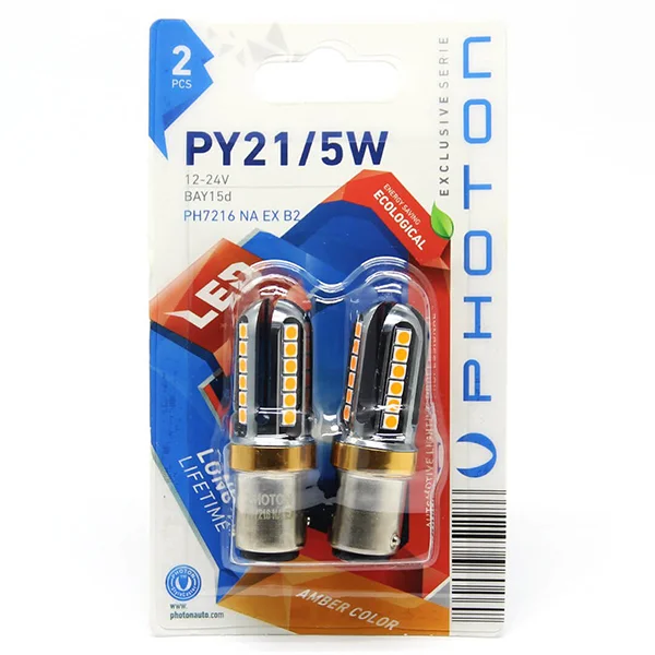 PHOTON P21/5W 12V-24V LED (2Lİ BLISTER)