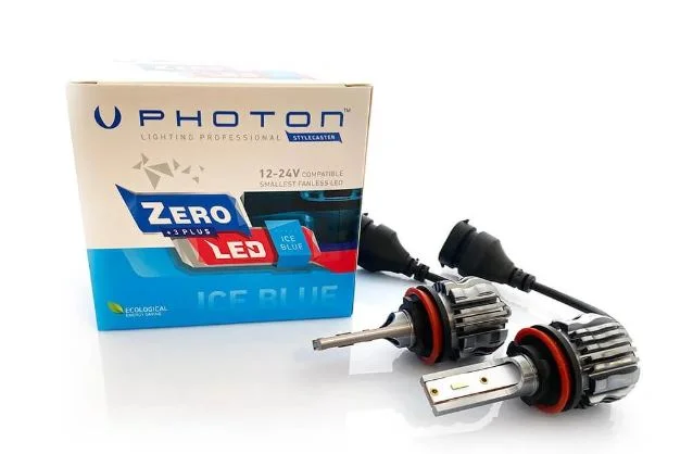 PHOTON ZERO H8/H9/H11/H16 ICE BLUE +3 PLUS FANSIZ LED 12V-24V