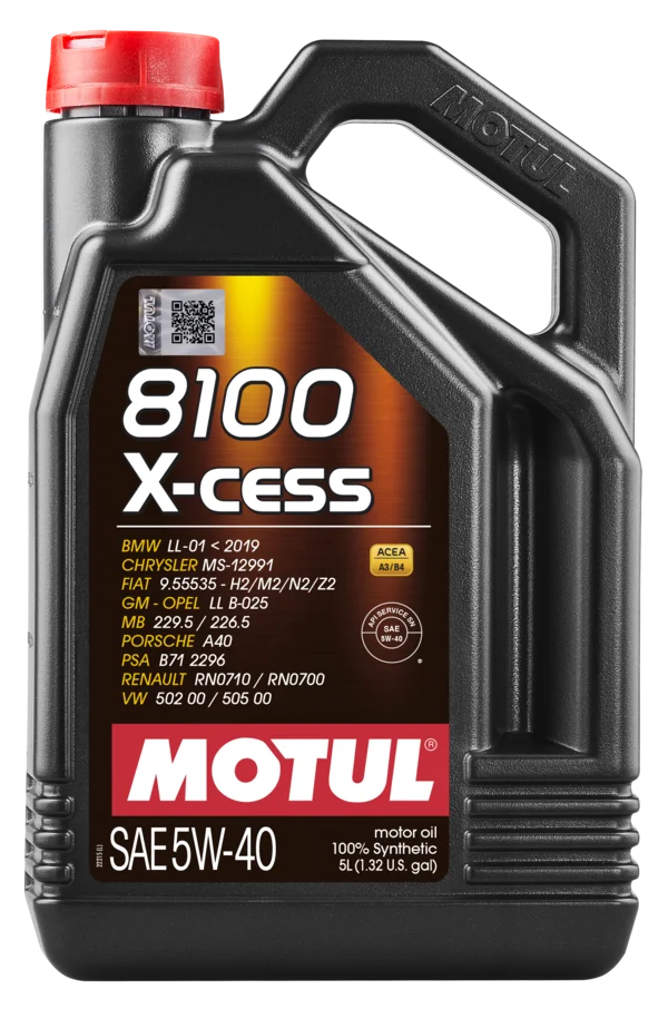 Motul 8100 X-CESS 5W40 4X5L