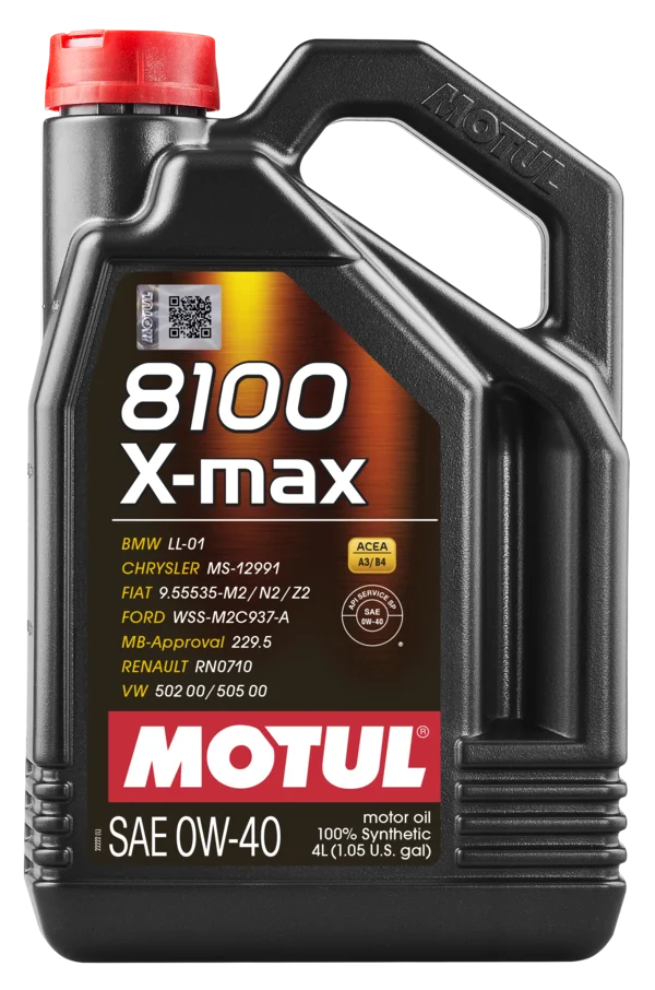 Motul 8100 X-MAX 0W40 4X4L
