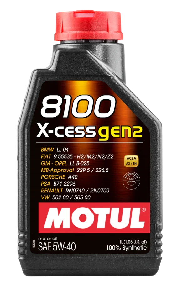 Motul 8100 X-CESS GEN2 5W40 12X1L