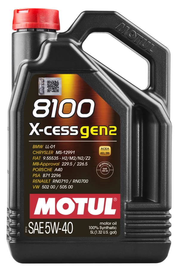 Motul 8100 X-CESS GEN2 5W40 4X5L