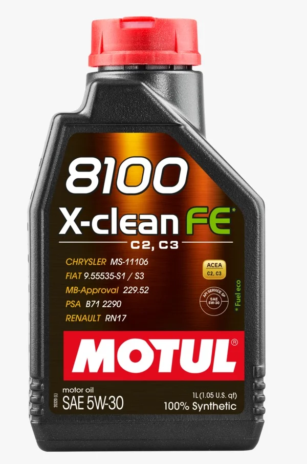 Motul 8100 X-CLEAN FE 5W30 12X1L