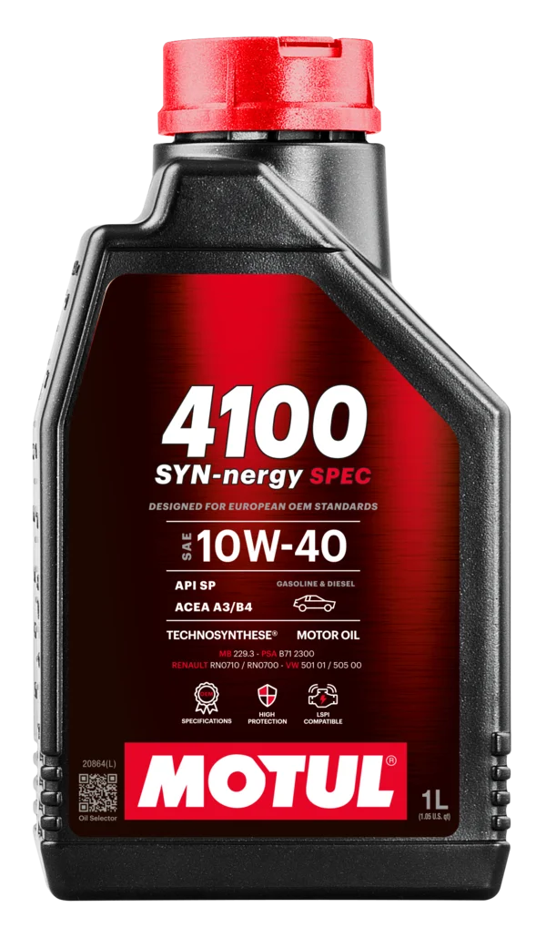 Motul 4100 SYN-nergy SPEC 10W40 12X1L