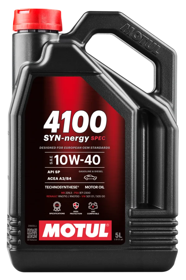 Motul 4100 SYN-nergy SPEC 10W40 4X5L
